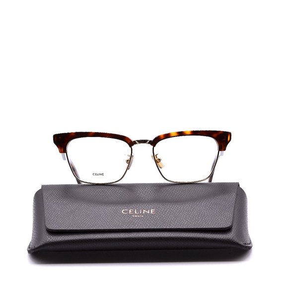 NEW CELINE PARIS CL50026U 030 HAVANA GOLD AUTHENTIC EYEGLASSES FRAME - Picture 5 of 15